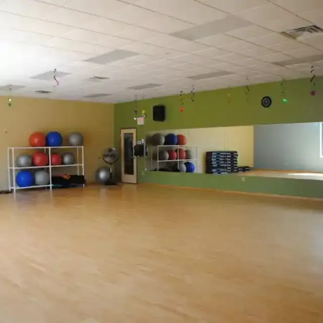 Group-X studio with exercise balls